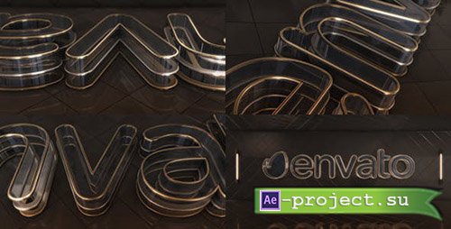 Videohive: Elegant Glass and Gold Logo Reveal - Project for After Effects 