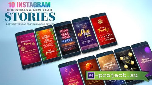 Videohive: Christmas and New Year I Instagram Stories - Project for After Effects 