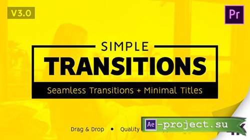 Videohive: Simple Transitions V.3 23015252 - Premiere Pro Templates 