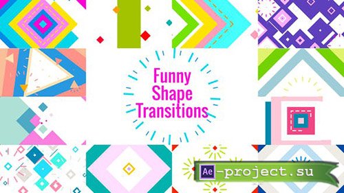 VideoHive: Funny Shape Transitions AE - Project for After Effects 