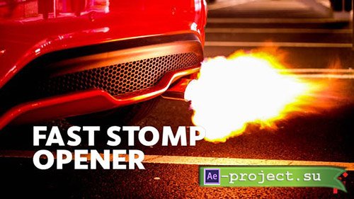 Videohive: Fast Stomp // Typo Opener 23344535 - Project for After Effects 