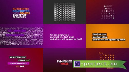 Videohive: Expression Titles - Project for After Effects 