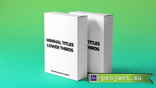 Videohive: Minimal Titles and Lower Thirds 23069999 - Project for After Effects 