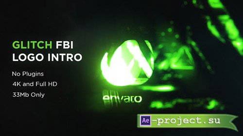 Videohive: Glitch FBI Logo Intro - Project for After Effects 