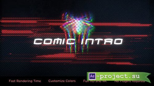 Videohive: Glitch Comic Intro - Project for After Effects 