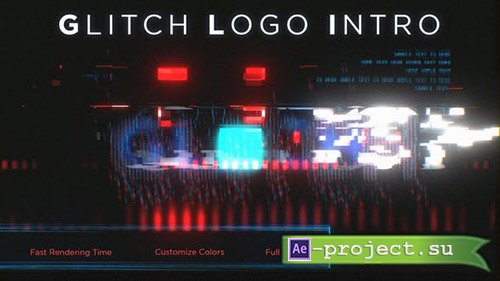 Videohive: Glitch Logo Intro 23810378 - Project for After Effects 