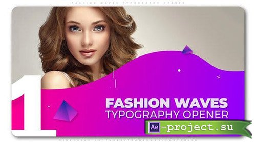 Videohive: Fashion Waves Typography Opener - Project for After Effects 