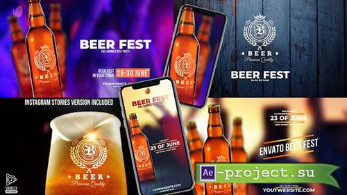 Videohive: Beer Fest & Beer Mock-up Pack - Project for After Effects 