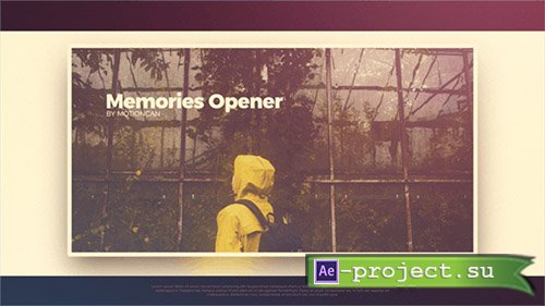 VideoHive: Memories Opener 20235989 - After Effects Templates