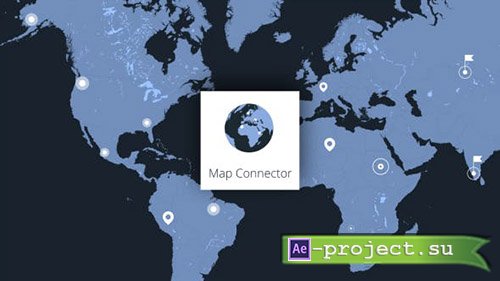 Videohive: Map Connector - Project for After Effects 