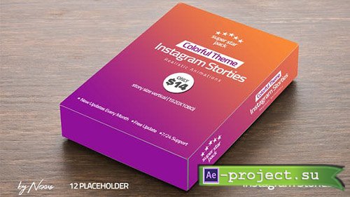 Videohive: Colorful Instagram Stories Pack - Project for After Effects 