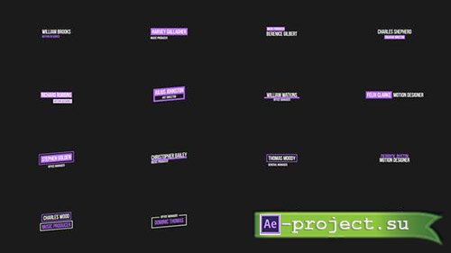 VideoHive: Simple Lower Thirds for After Effects - Project for After Effects 
