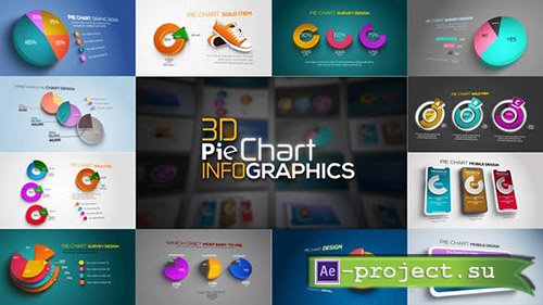 Videohive: 3D Pie Chart Infographics - Project for After Effects 