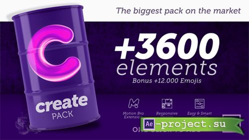 Videohive: Create Pack - Presets & Project for After Effects