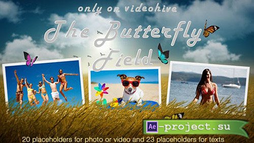 Videohive: Photo Slideshow - Butterfly Field - Project for After Effects 