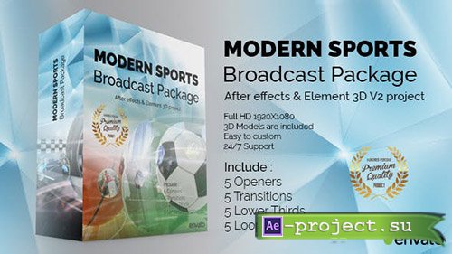 VideoHive: Modern Sports Broadcast Package - Project for After Effects