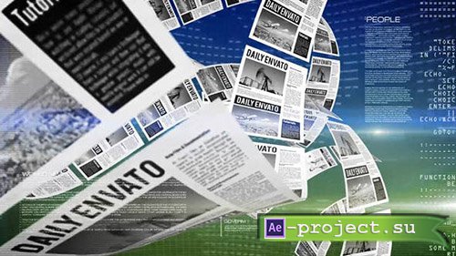 VideoHive: Newspapers Review Opener -  Project for After Effects