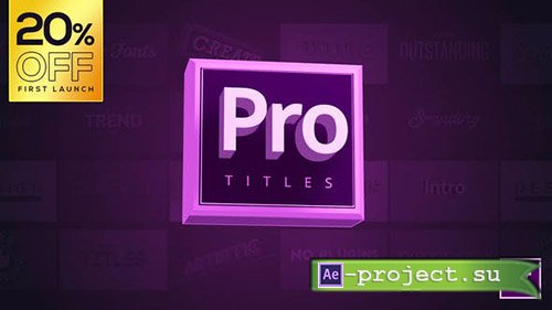 Videohive: Pro Titles Pack  22378091 - Premiere Pro Templates 