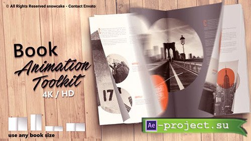 Videohive: Book Animation Toolkit - Project for After Effects 