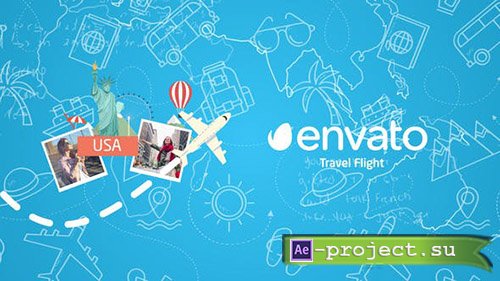 Videohive: Travel Flight Logo - Project for After Effects 