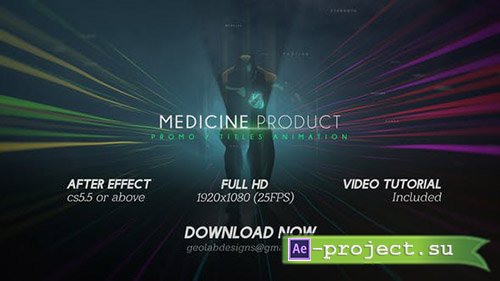 Videohive: Medicine Product Promo / Titles Animations / Human Titles - Project for After Effects 