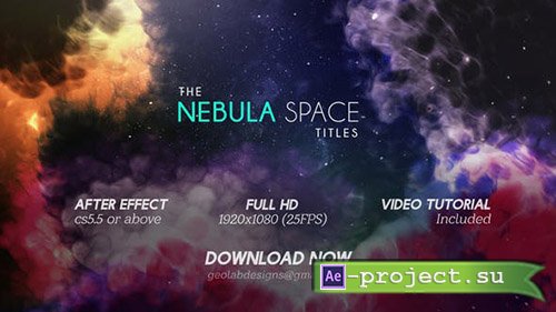 Videohive: The Nebula Space Titles l The Galaxy Titles - Project for After Effects 