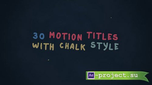 VideoHive: Motion Titles 22988165 - Project for After Effects