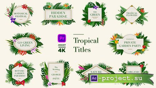 Videohive:  Tropical Titles - Premiere Pro Templates