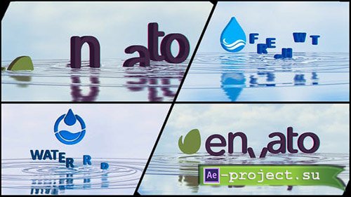 VideoHive: Corporate Logo V21 Water Ripples Emerge - Project for After Effects
