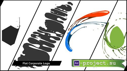 VideoHive: Flat Corporate Logo V04 Liquid - Project for After Effects
