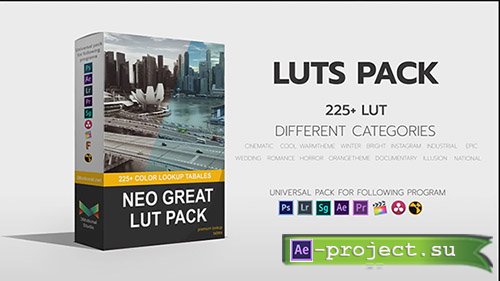 Neo Great LUTs Pack - Premiere Pro Presets