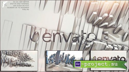 Videohive: Elegant 3d logo 24298783 - Project for After Effects