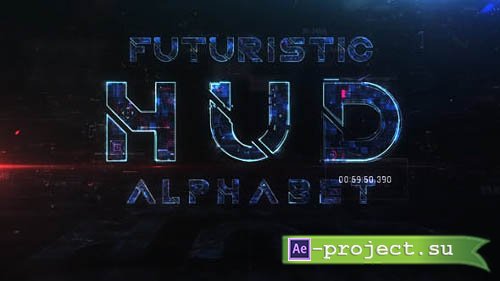 Videohive: Futuristic HUD Alphabet - Project for After Effects
