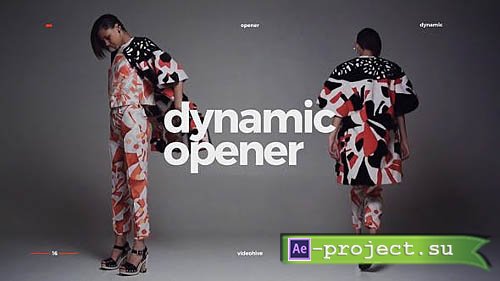 Videohive: Dynamic Opener / Fast Stomp Typography / Fashion Event Promo / Clean Rhythmic Intro - Project for After Effects