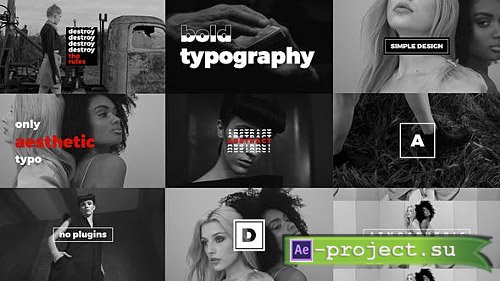 Videohive: Modern Stomp Opener / Dynamic Typography / Fashion Event Promo / Clean Fast Intro - Project for After Effects