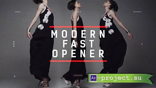 Videohive: Modern Fast Opener / Dynamic Typography / Fashion Event Promo / Clean Stomp Rhythmic - Project for After Effects