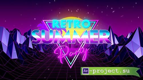 Videohive: Retro Summer Party Opener - Project for After Effects