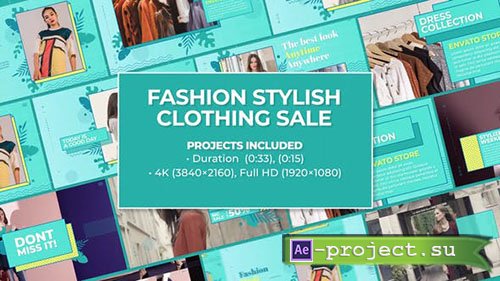 Videohive: Trendy Memphis Fashion Stylish Clothing Sale 230711 - Project for After Effects