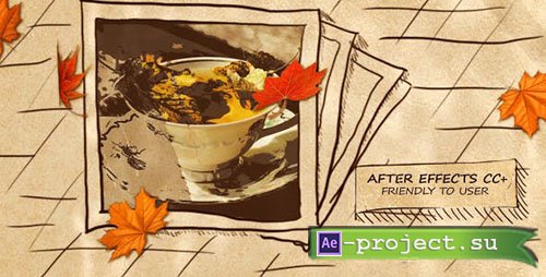 Videohive: Autumn Hand-Drawn Slideshow - Project for After Effects
