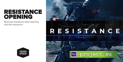 Videohive: Resistance | Show Opening Title Sequence - Project for After Effects