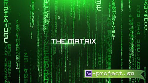 Videohive: The Matrix - Cinematic Titles 24318157 - Project for After Effects
