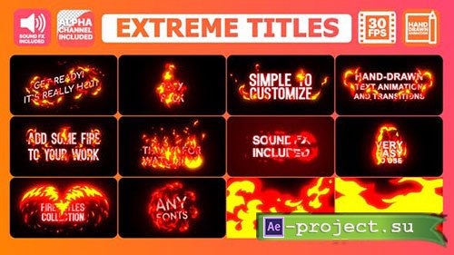 Videohive: Extreme Titles - Project for After Effects 