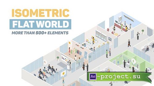 Videohive: Isometric Flat World - Project for After Effects 