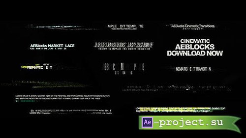 Videohive: Cinematic Glitch Titles 2 19047569 - Project for After Effects 