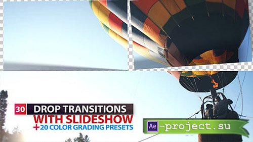 VideoHive: Drop Transitions 9834379  - Project for After Effects