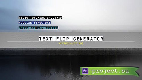 VideoHive: Text Flip Generator 16039846  - Project for After Effects