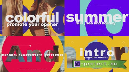 VideoHive: Colorful Opener 23469615 - Project for After Effects