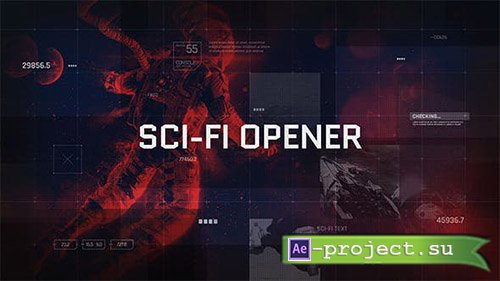 VideoHive: Sci-Fi Opener Hi-Tech Slideshow Futuristic Film Credits HUD Elements Space Science - Project for After Effects