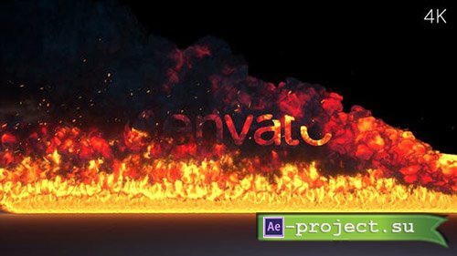 Videohive: Fire Burning Logo Reveal - Project for After Effects 