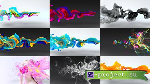 Videohive: Colorful Particles Flowing Logo - Project for After Effects 